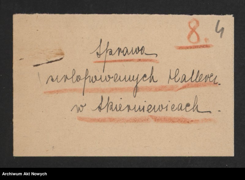 image.from.unit.number "Opieka nad zdemobilizowanymi Hallerczykami. Korespondencja"