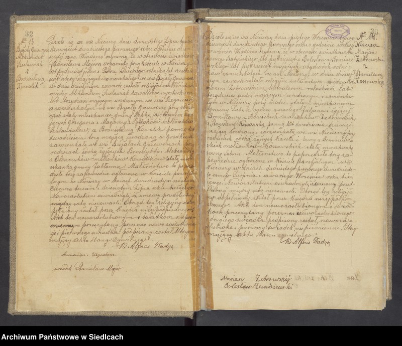 image.from.unit.number "Unikat aktów małżeństw Parafii Nieciecz od 1919 roku do 1937 roku do nr 29"