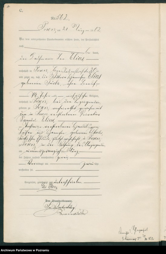 Obraz 7 z jednostki "Księga miejscowa zgonów t. II"