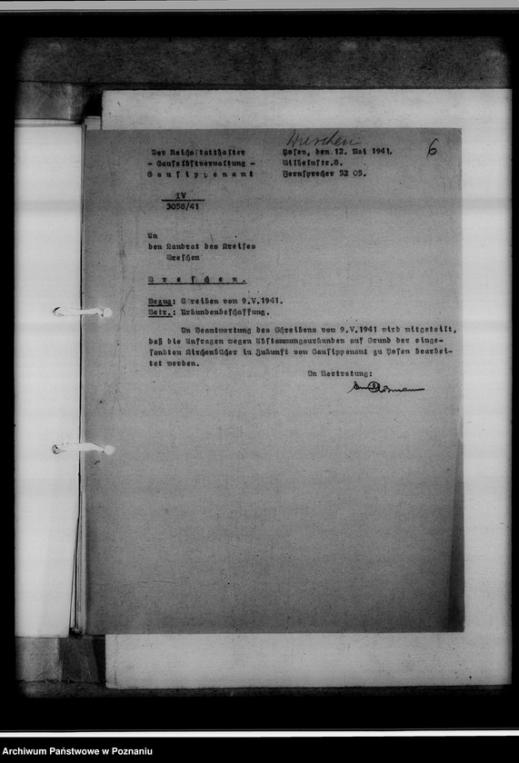 Obraz 10 z jednostki "Einziehungsprotokolle [ksiąg kościelnych] Kreis Wreschen [powiat wrzesiński]"