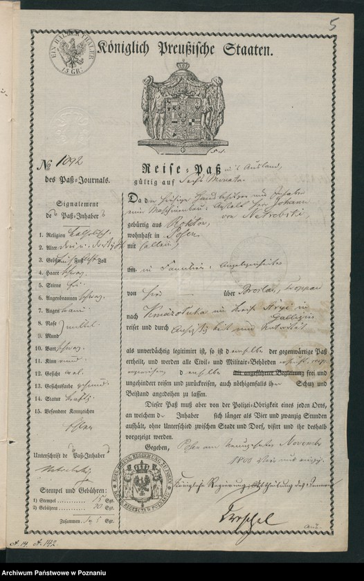 Obraz 9 z jednostki "A. betr. Johann von Netrebski, Inhaber einer Maschinenbau - Anstalt"