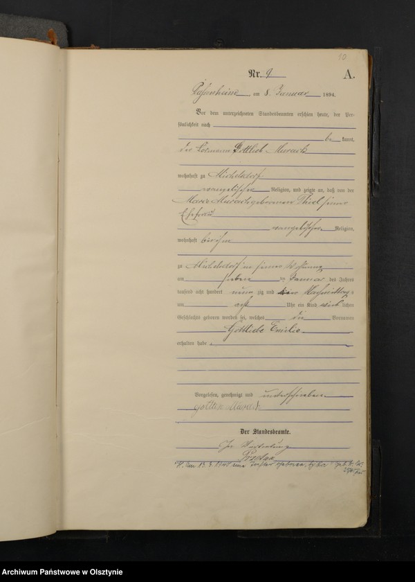 image.from.unit.number "Geburts-Haupt-Register Nr 1 - 265"