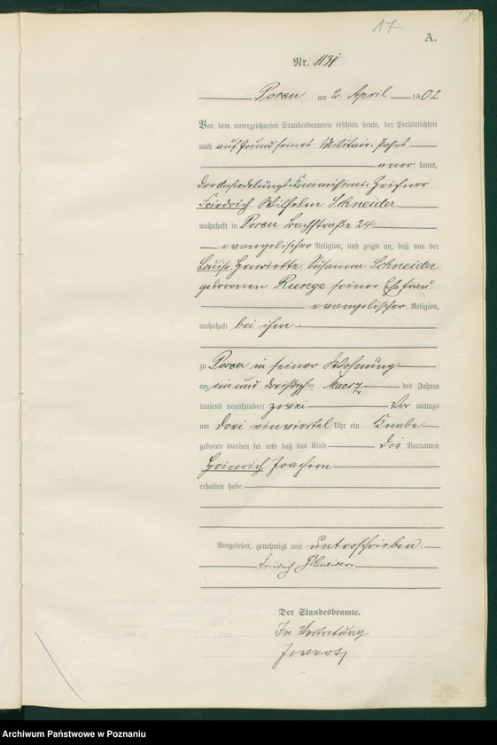 Obraz 20 z jednostki "Księga miejscowa urodzeń t. III"