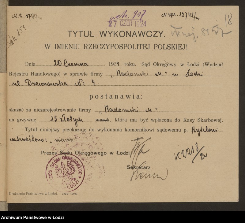 Obraz 20 z jednostki "Moszek Radomski- sprzedaż wyrobów tabacznych"