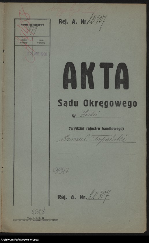 Obraz 2 z jednostki "Szmul Topolski- sklep rzeźniczy"