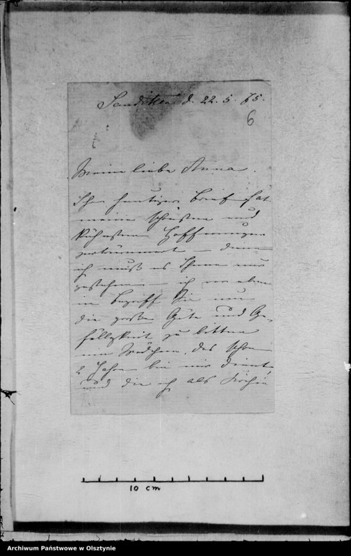 image.from.unit.number "/Marie Gfin v. Schlieben- Sanditten geb. v. Ploetz auf Goetzendorf an Anna Gfin Lehndorf geb. Hahn/"