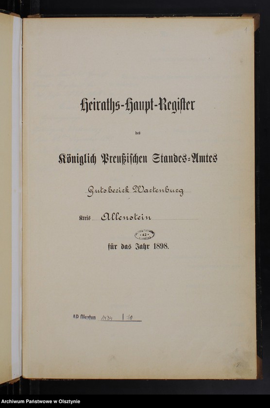 image.from.unit.number "Heiraths-Haupt-Register /wpisów nie było/"