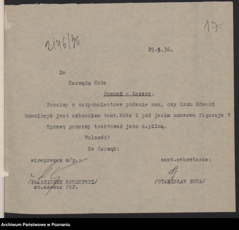 Obraz 19 z jednostki "Akta Koła: Powstańcy Śląscy Koło Poznań."