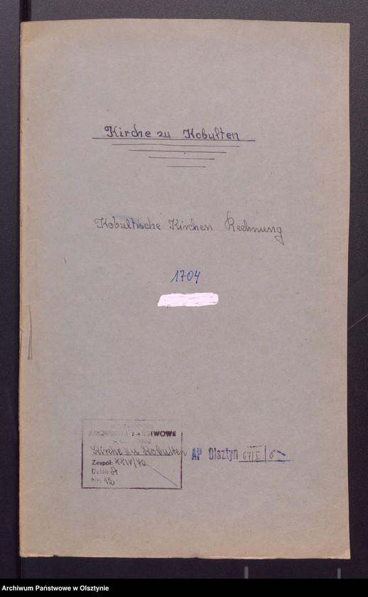 image.from.unit.number "Kobultensche Kirchen Rechnungaller Einnahme und Ausgabe Geld"