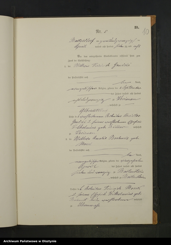 image.from.unit.number "Heiraths-Neben-Register Nr 1 - 11"