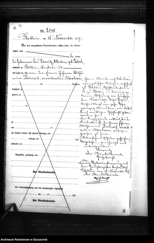 Obraz 13 z jednostki "Sterbe-Register (Neben-Register) Band VI"