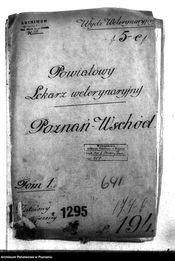 Obraz 4 z jednostki "Pow. lekarz Weterynaryjny Poznań-Wschód"