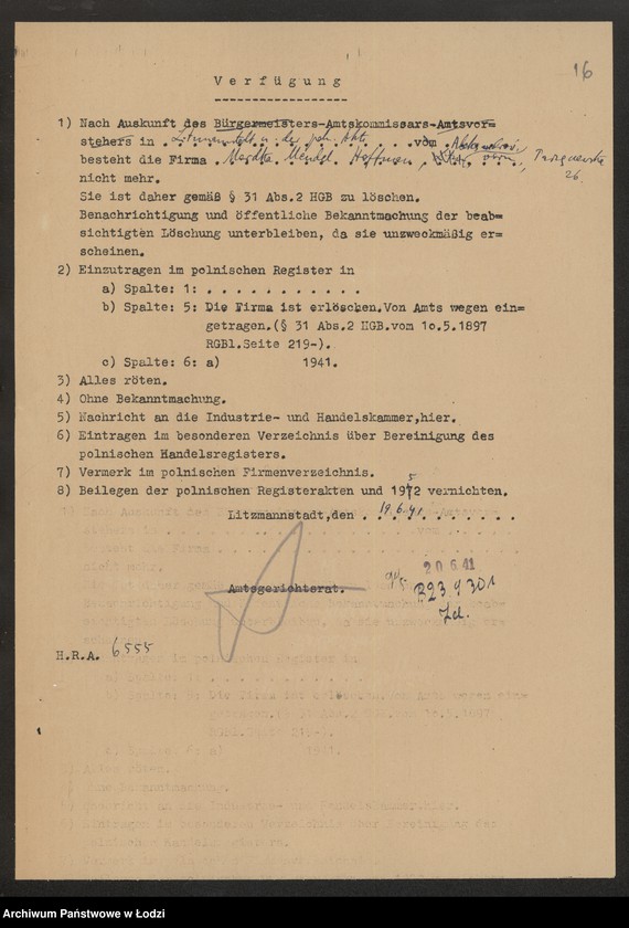 Obraz 18 z jednostki "Mordka Mendel Hoffman- wyrób pończoch"