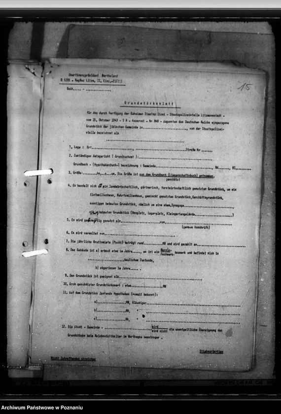 Obraz 19 z jednostki "Verwaltung des Reichsfeindlichen Vermögens"