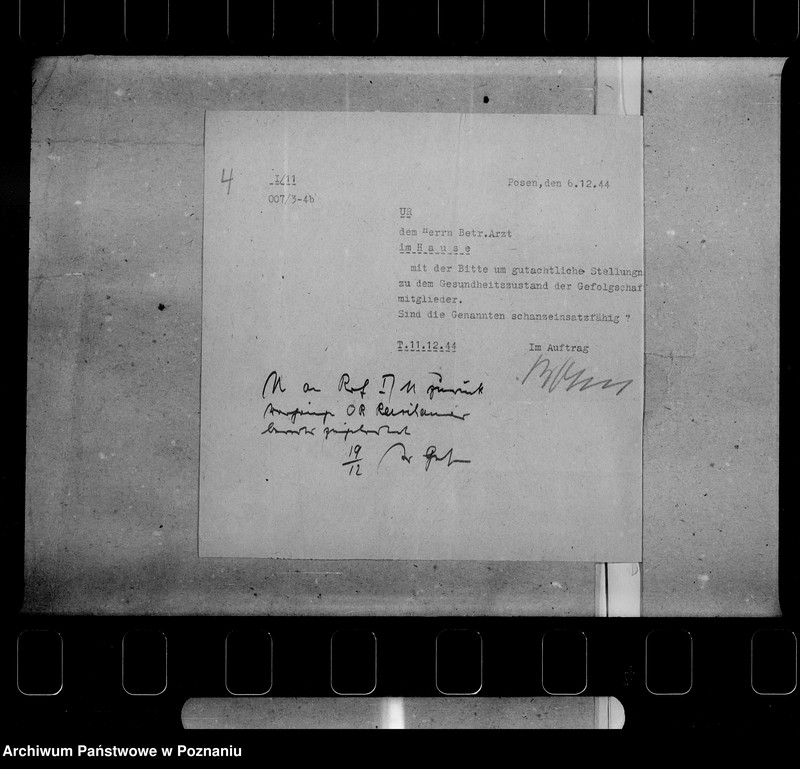 Obraz 8 z jednostki "Befreiung von Schanzarbeiten (weiblicha Gefolgschaftsmitglieder)"