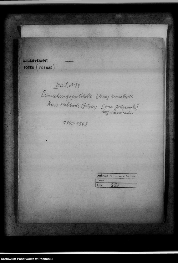 image.from.unit.number "Einziehungsprotokolle [ksiąg kościelnych] Kreis Waldrode [powiat gostyniński, województwo warszawskie]"
