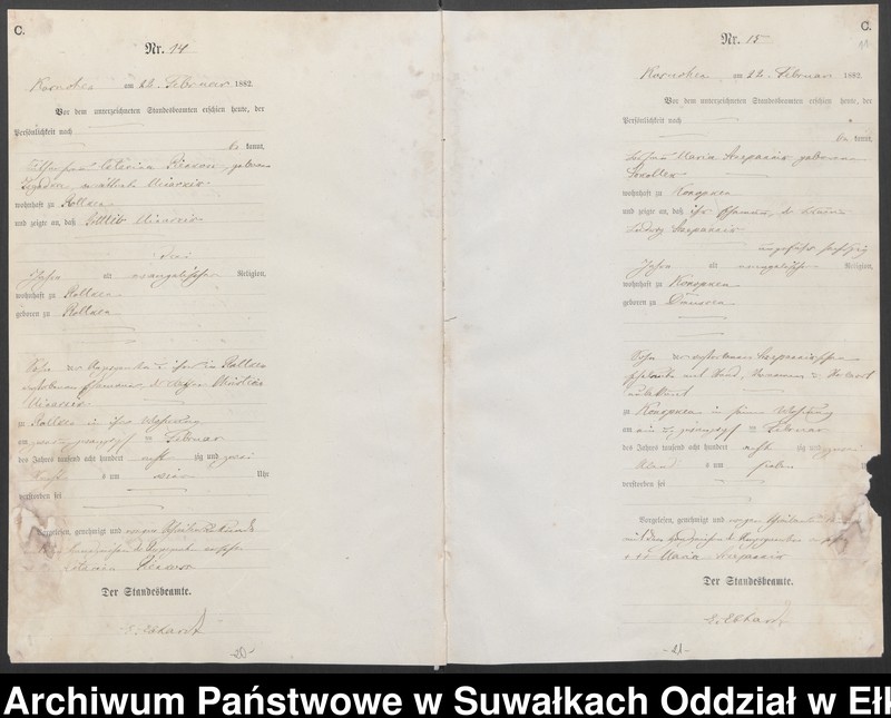 image.from.unit.number "Sterbe-Haupt-Register des Königlich Preussischen Standes-Amtes Belzonzen Kreis Johannisburg"