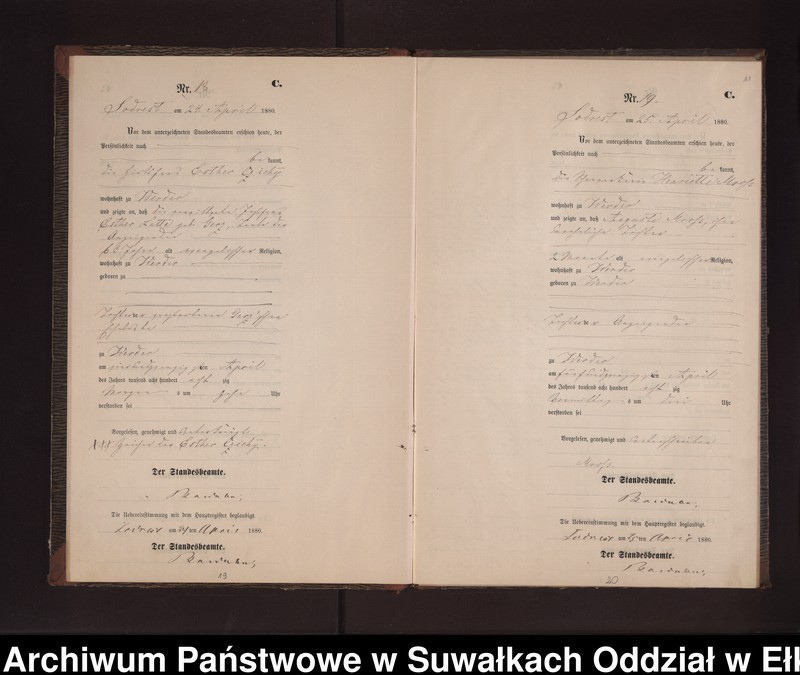 image.from.unit.number "Sterbe-Neben-Register des Preussischen Standes-Amtes Neuhoff Kreis Loetzen"