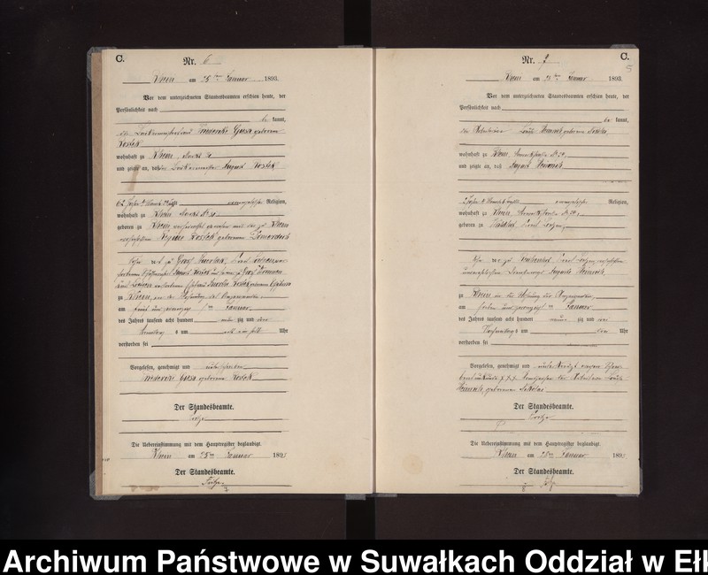 image.from.unit.number "Sterbe-Neben-Register des Preussischen Standes-Amtes Rhein Kreis Loetzen"