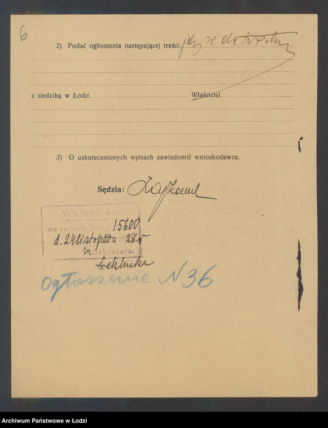 Obraz 8 z jednostki "Mendel Biderman – sprzedaż nabiału i art. spożywczych"