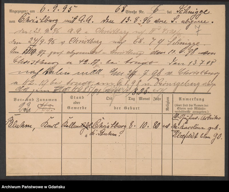 image.from.unit.number "Karty meldunkowe: Bluhm K. - Blumenthal"