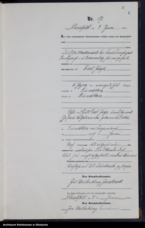 image.from.unit.number "Sterbe-Neben-Register Nr 1 - 32"