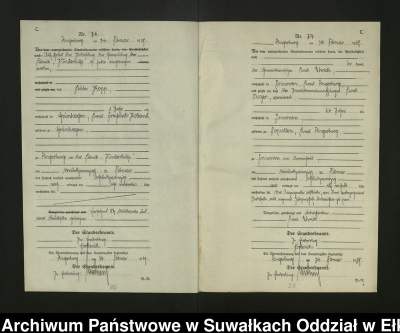 image.from.unit.number "[Sterbe - Register (Neben - Register) Standesamt Angerburg einschl. der Bezirke Gross Strengeln, Kehlen und Prinowen]"