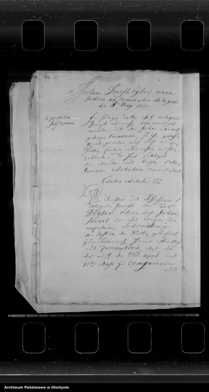 image.from.unit.number "Acta criminalia inwisitionis in puncto Sodomiae contra Joh. Sawart, gew. Bedienten in Stradem, coram Jud. T. Ilaviensis ad criminalia delegato"