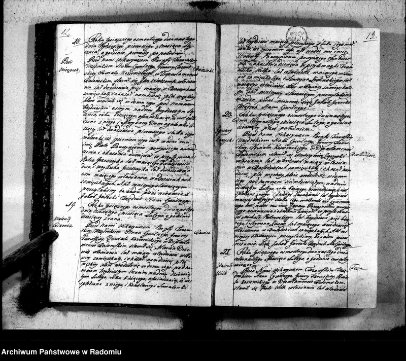 image.from.unit.number "Księga urzędnika stanu cywilnego gminy Tczowskiey do zapisania wszelkich aktów rok 1812"