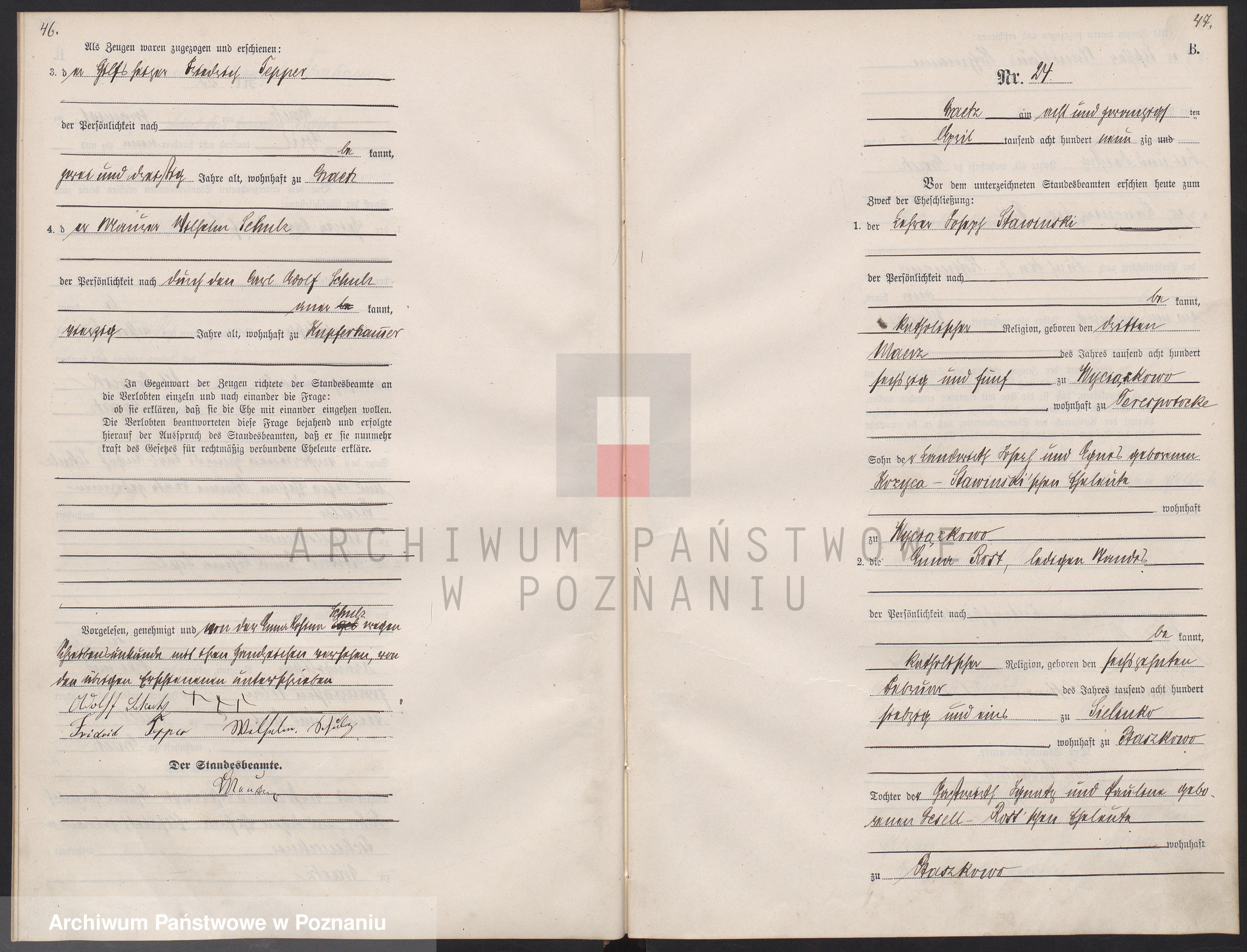 Skan z jednostki: Księga małżeństw