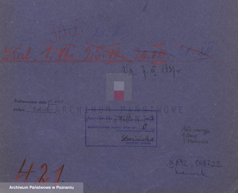 Obraz 4 z jednostki "Rekwizycja miasta Bojanowo- sprawa spadkowa dzieci Susanny Rosyny Keller; język niemiecki"