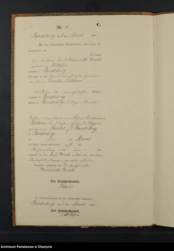image.from.unit.number "Sterbe-Neben-Register Nr 1 - 66"