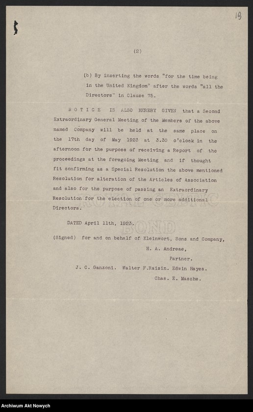 image.from.unit.number "Prince Albert (Estates) Limited (London). Sprawozdania i zestawienia, raporty i korespondencja"