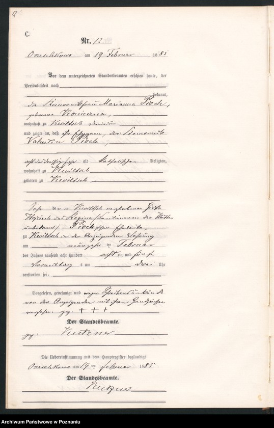 Obraz 15 z jednostki "Księga zgonów"