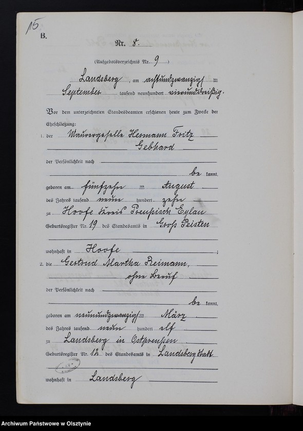 image.from.unit.number "Heiraths-Neben-Register Nr 1 - 11 [ Księga małżeństw - wtóropis ]"