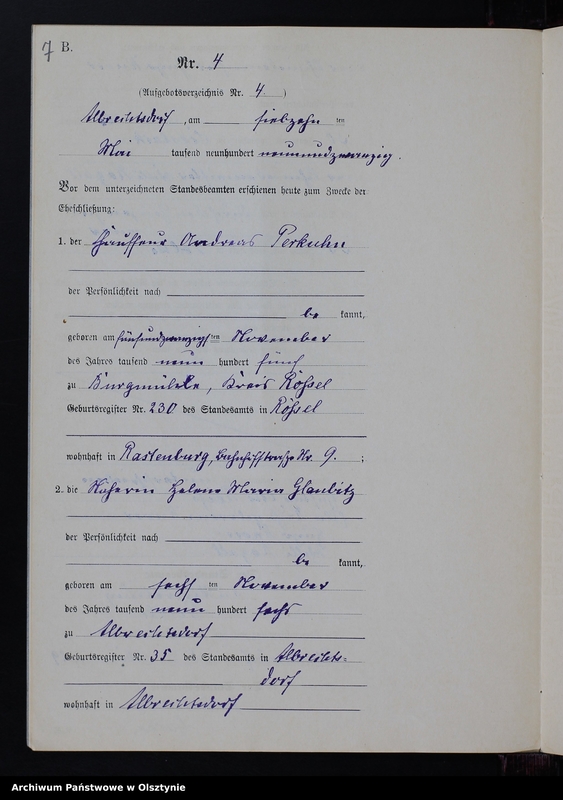 image.from.unit.number "Heiraths-Neben-Register Nr 1 - 9 [ Księga małżeństw - wtóropis ]"