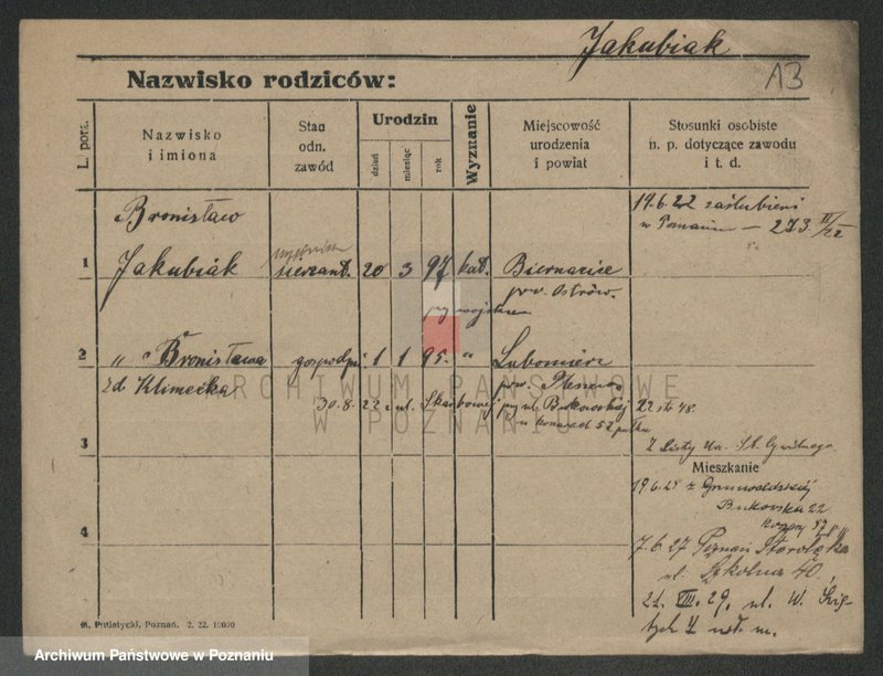 Obraz 13 z jednostki "Jakubiak - Jakubowicz"