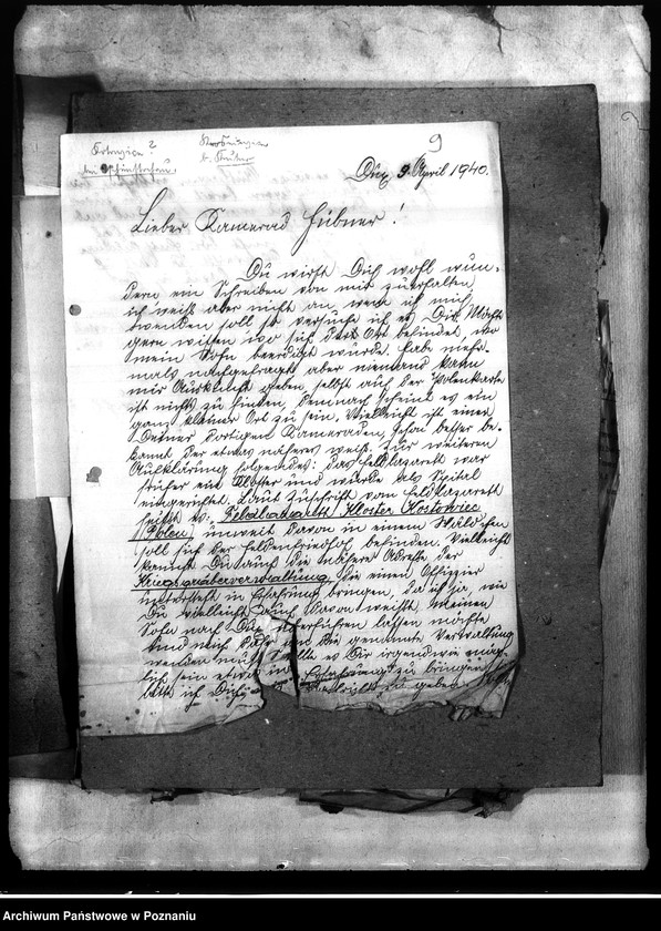 Obraz 13 z jednostki "Korespondencja w sprawie miejscowych Niemców, którzy zginęli w 1939 roku"