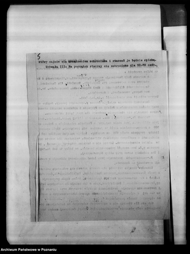 Obraz 9 z jednostki "Schronisko dla Królewiaków- korespondencja związana z utrzymaniem schroniska dla uchodźców z Królestwa."