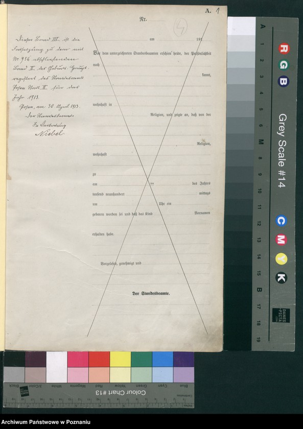 Obraz 3 z jednostki "Księga miejscowa urodzeń tom III [Rejestr główny urodzeń]"
