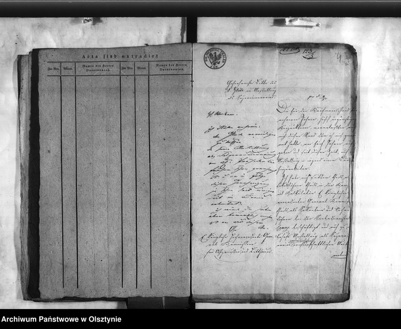 image.from.unit.number "Abtheilung des Innern. Personalia des bei der Feuer-Sozietäts Direktion aus gestellten Controlleur Glede [August]"