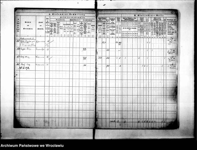 image.from.unit.number "Klassensteuerrolle nebst Eikommens - Nachweisung"