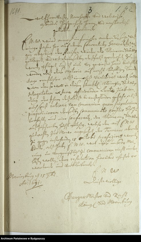 image.from.unit.number "Schriftwechsel der Stadt Neuenburg mit Marienburg"