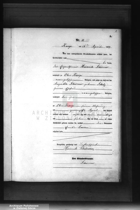 Obraz 14 z jednostki "[Księga aktów urodzenia]"