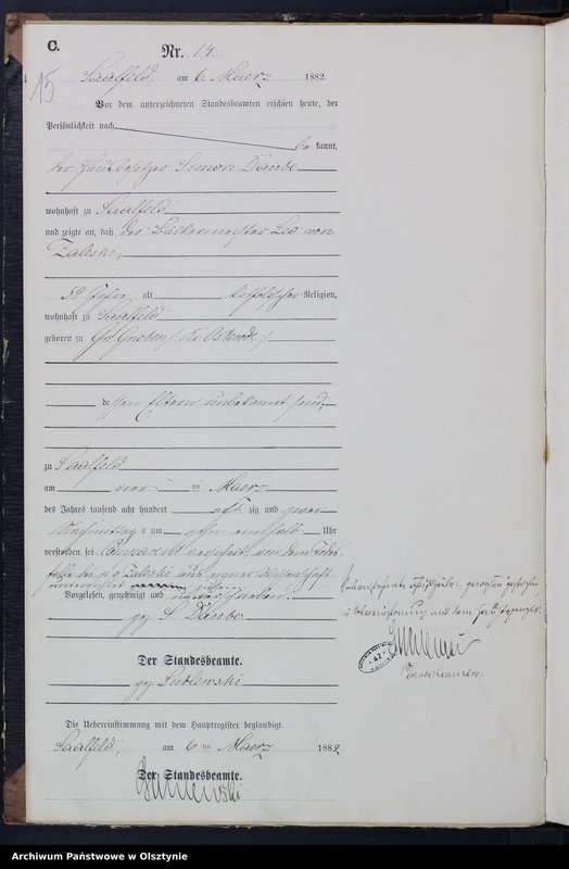 image.from.unit.number "Sterbe-Neben-Register Nr 1 - 84"