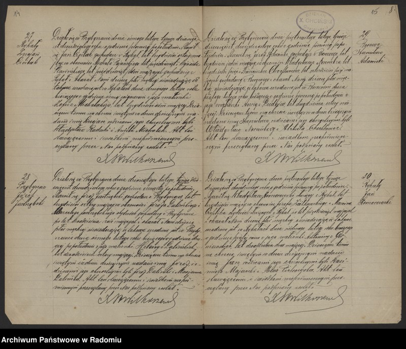 image.from.unit.number "[Duplikat akt urodzonych, zaślubionych i zmarłych parafii Przybyszew w 1920 roku]"