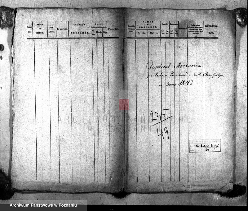 Obraz 1 z jednostki "Liber mortuorum"