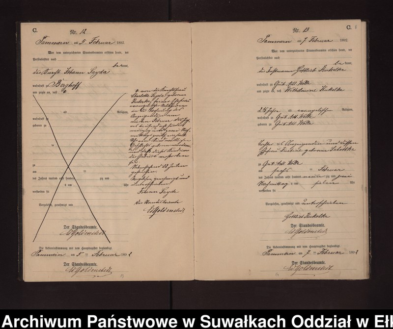 image.from.unit.number "Sterbe-Neben-Register des Preussischen Standes-Amtes Neuhoff Kreis Loetzen"