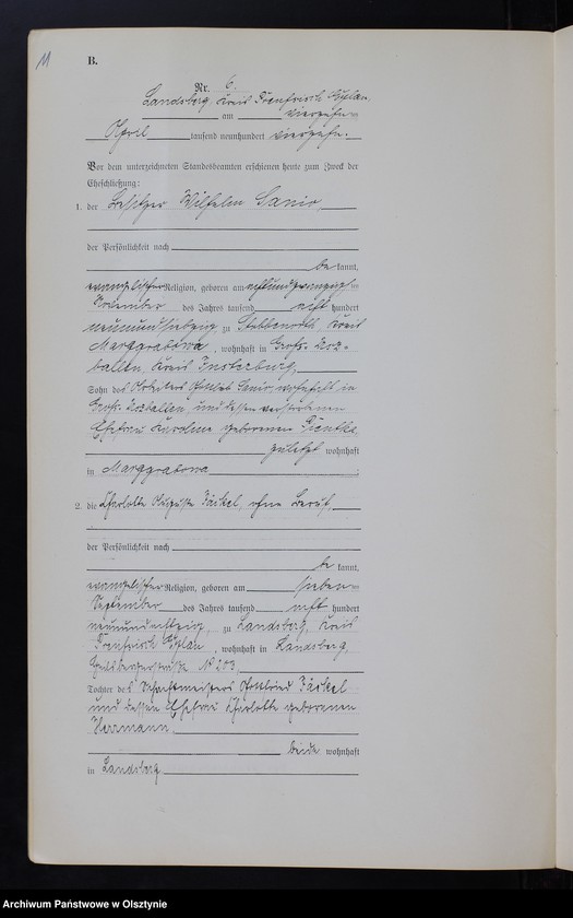 image.from.unit.number "Heiraths-Neben-Register Nr 1 -16 [ Księga małżeństw- wtóropis ]"