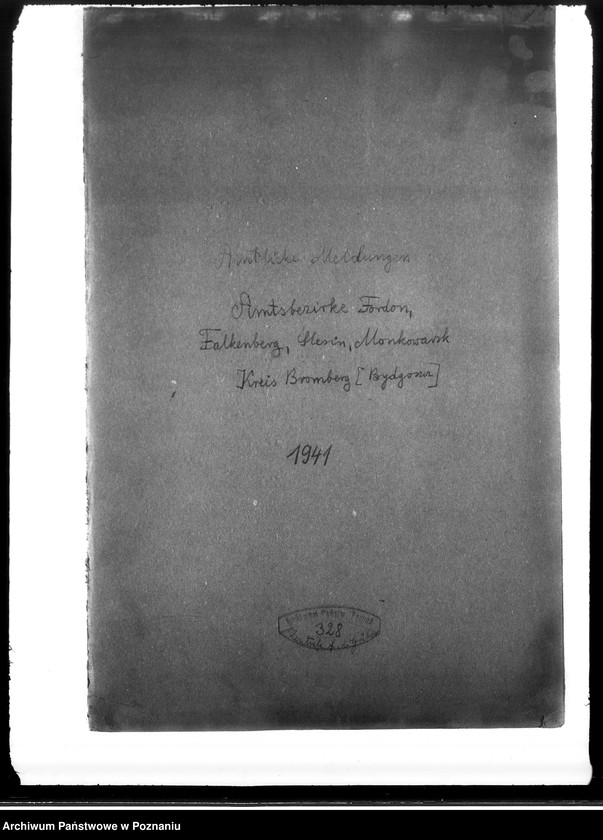 Obraz 4 z jednostki "Amtliche Meldungen. Amtsbezirke Fordon, Falkenberg, Slesin, Monkowarsk - Kreis Bromberg (Bydgoszcz)"